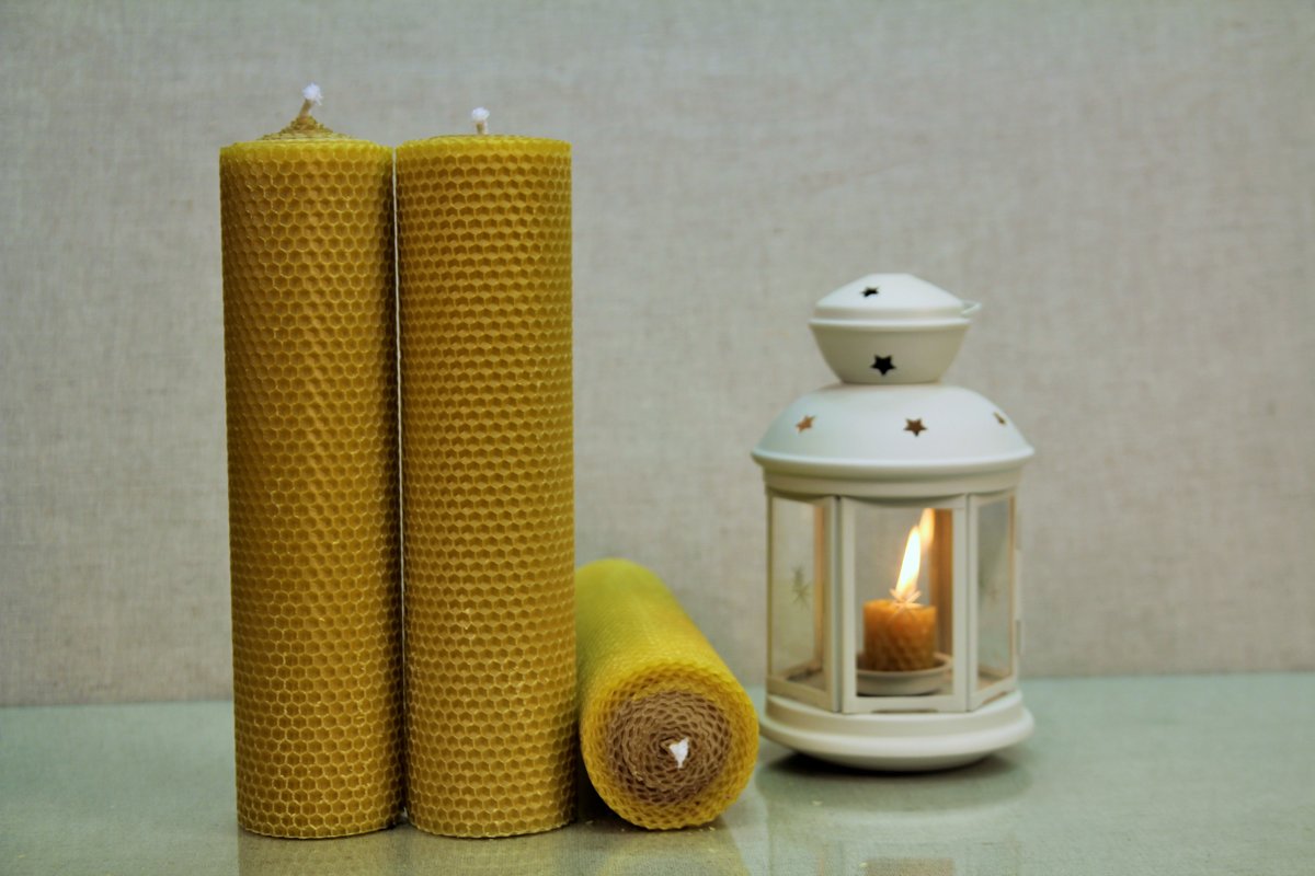 Свечи из пчелиного воска (XL2)