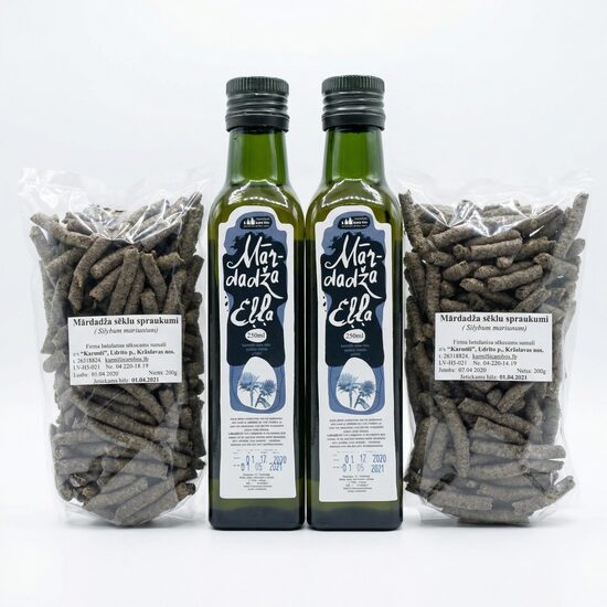 Divas Mārdadžu eļļas + divi iepakojumi Mārdadža spraukumi (200 grami)