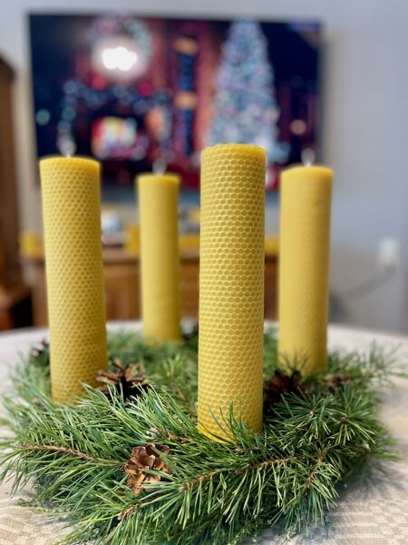 4 Beewax candles (L2)